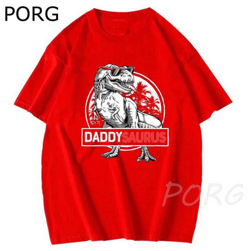 Футболки Papasaurus Мужская футболка с надписью Rex Papa Saurus футболки изображением
