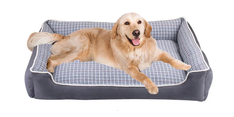 Pawstrip S-XL съемные, пригодные для стирки кровати для домашних собак водонепроницаемое дно большая кровать для собак плед мягкая кровать для кошек