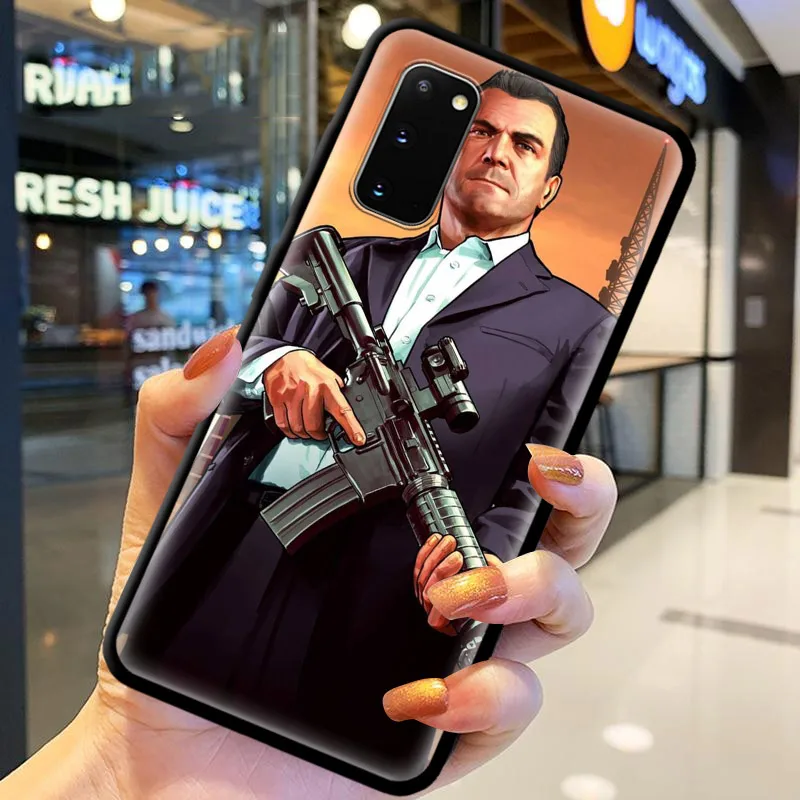 

Gta 5 Grand Theft Auto V Phone Case for Samsung Galaxy S21 S20 FE Note 20 S30 Ultra S10 10 Lite S8 S9 Plus S10e TPU Cover Shell