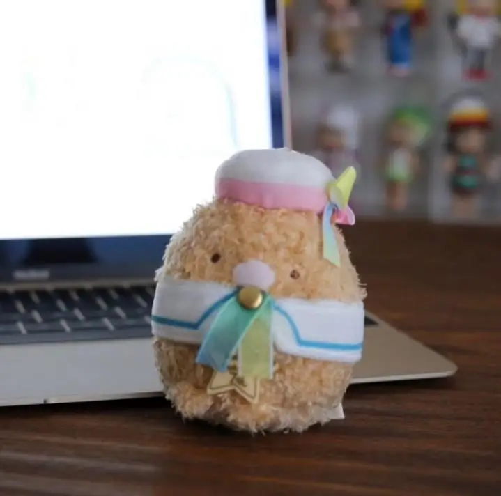 1 шт. новые творческие Kawaii с украшением в виде банта шляпа Сумико гураши Сан-х подвесные плюшевые игрушки Рождественский подарок на день рождения
