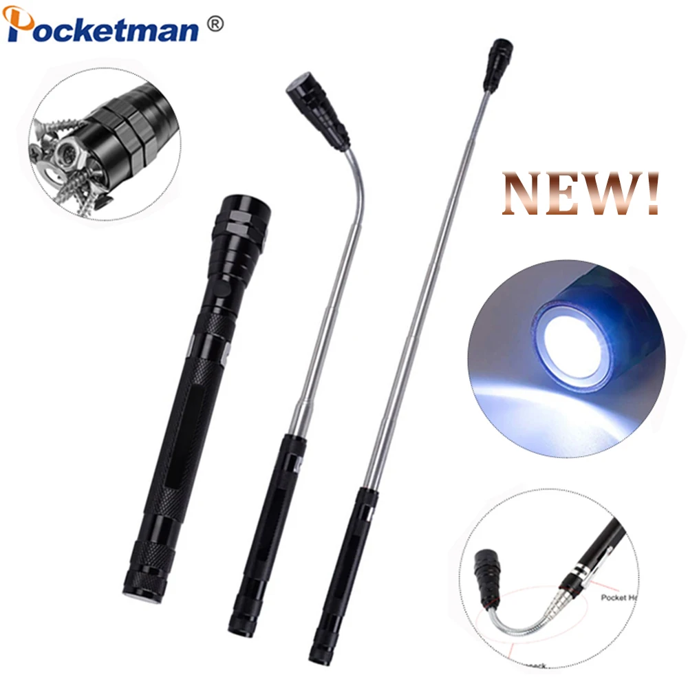 

Портативный фонарик с магнитной основой, рабочее освещение, гибкий Головной фонарь, лампа с 3 светодиосветодиодный, с бусинами, инструмент д...