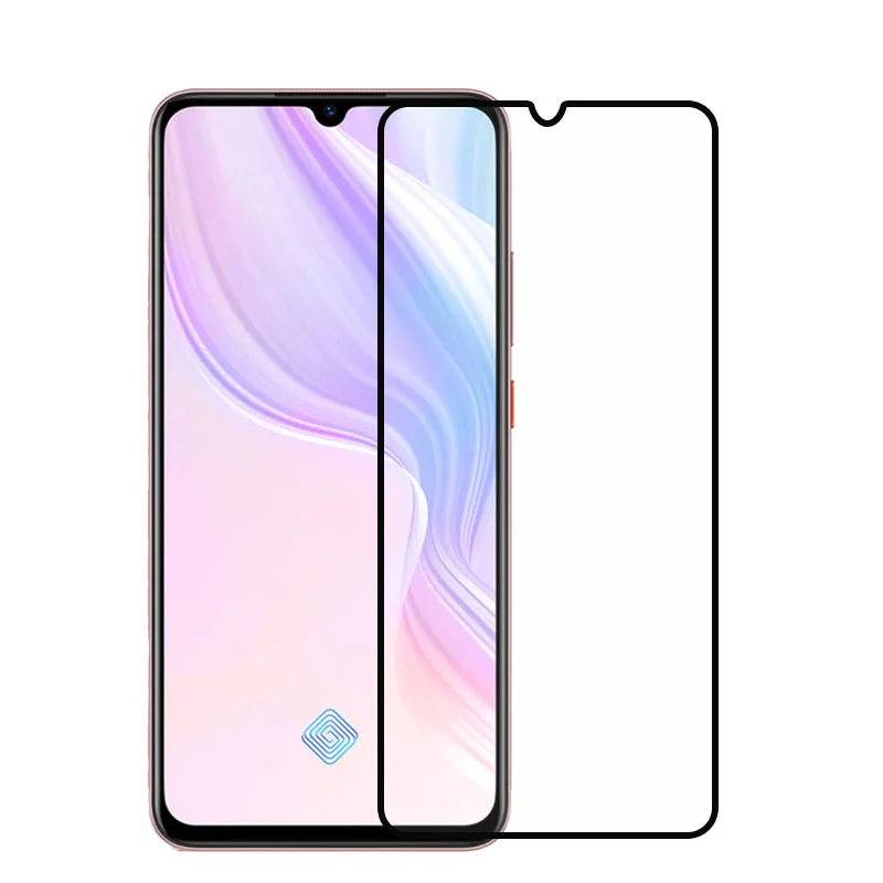 Protector de pantalla de vidrio templado para Vivo Y9S, funda completa con pegamento, vidrio de seguridad, para Y9S, V1945A, V1945T, Y9S, 2 uds.-1