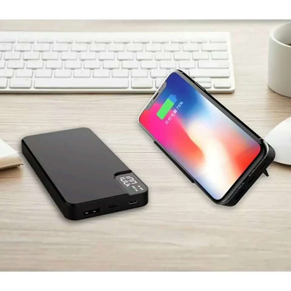 Беспроводное портативное зарядное устройство 10000 мАч 10 Вт для Iphone X беспроводное