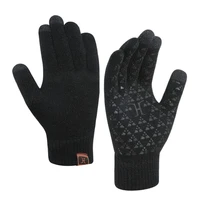 couple winter warm knitted gloves touchscreen mittens men women autumn wool velvet non slip full finger winter gloves