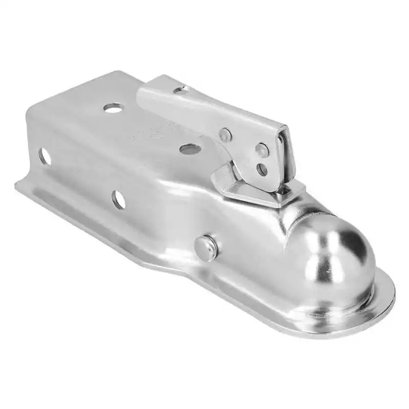 

Trailer Accessory Adjustable Trailer Coupler 3in Channel Secure Coupling for 2in Hitch Ball 3500lbs Weight Capacity