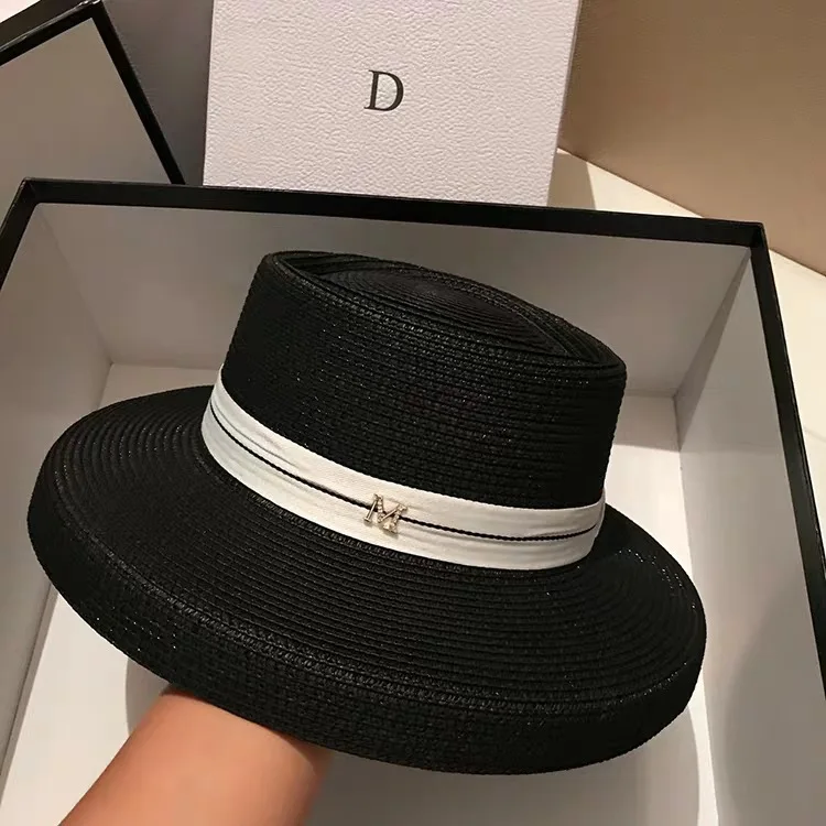 Женская соломенная шляпа с широкими полями летняя Складная пляжная шляпка