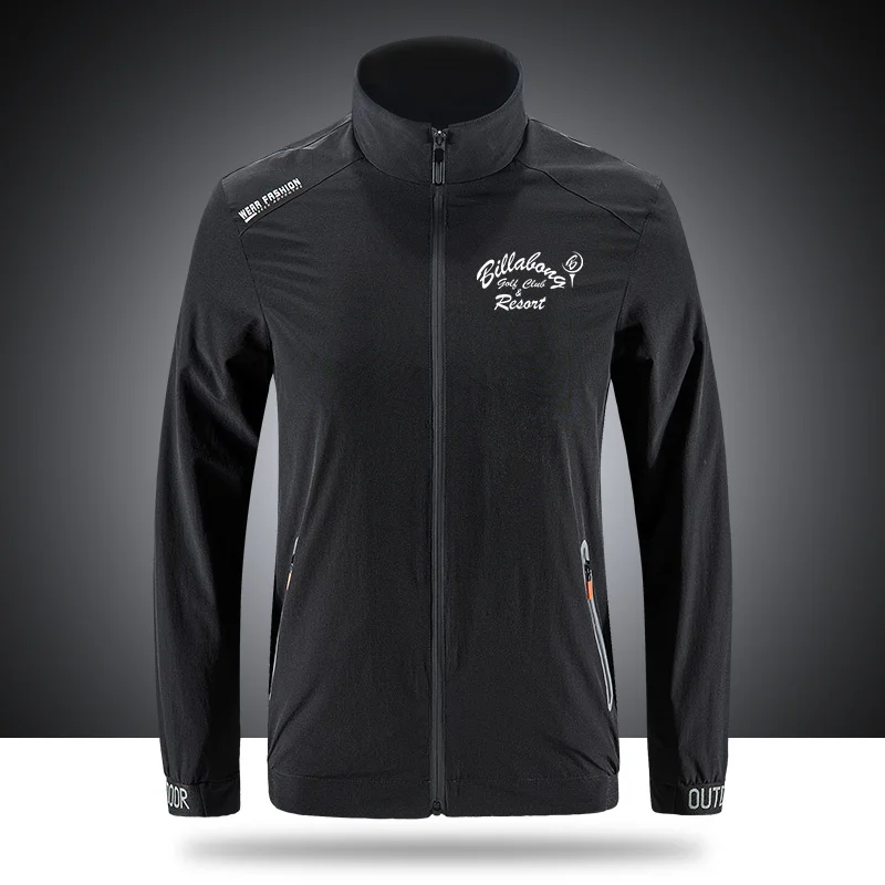 

BR Billabongs Breathable Brand Jackets Men's Outdoor Zippered Light Soft Fashion Casual Front Printing sportswear jackets N047