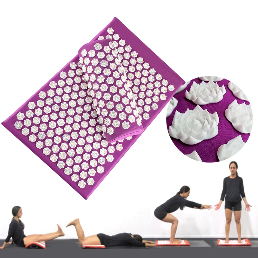 Массажная подушка для тела Lotus Spike набор акупунктуры снятия стресса боли в спине