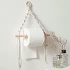 Держатель для туалетной бумаги в скандинавском стиле, диспенсер, гобелен ручной работы, макраме, настенный вешалка для полотенец для ванной, украшение