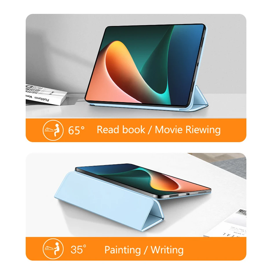 Магнитный чехол для Xiaomi Pad 5 mi pad Pro автоматического пробуждения и сна Supprot Pencil Charging