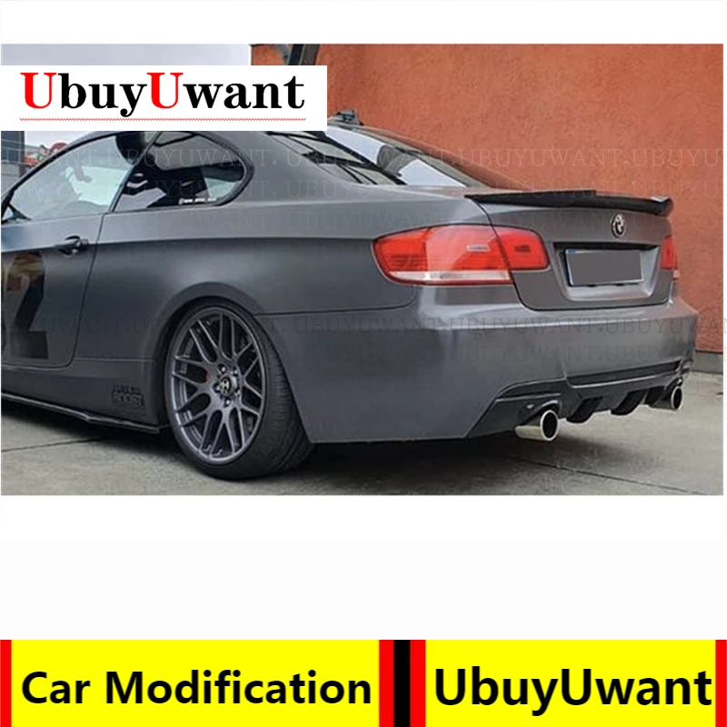 M4 Стиль Настоящее углеродное волокно заднее крыло багажника губа спойлер для BMW
