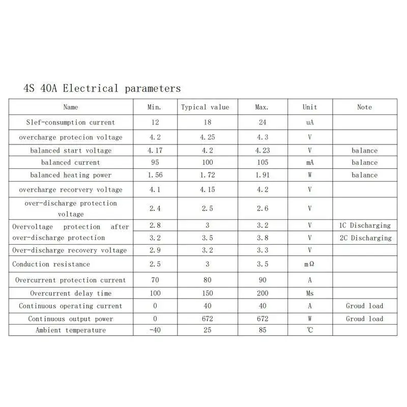 4S 40A 18650 литий ионная аккумуляторная батарея BMS PCB зарядное устройство Защитная
