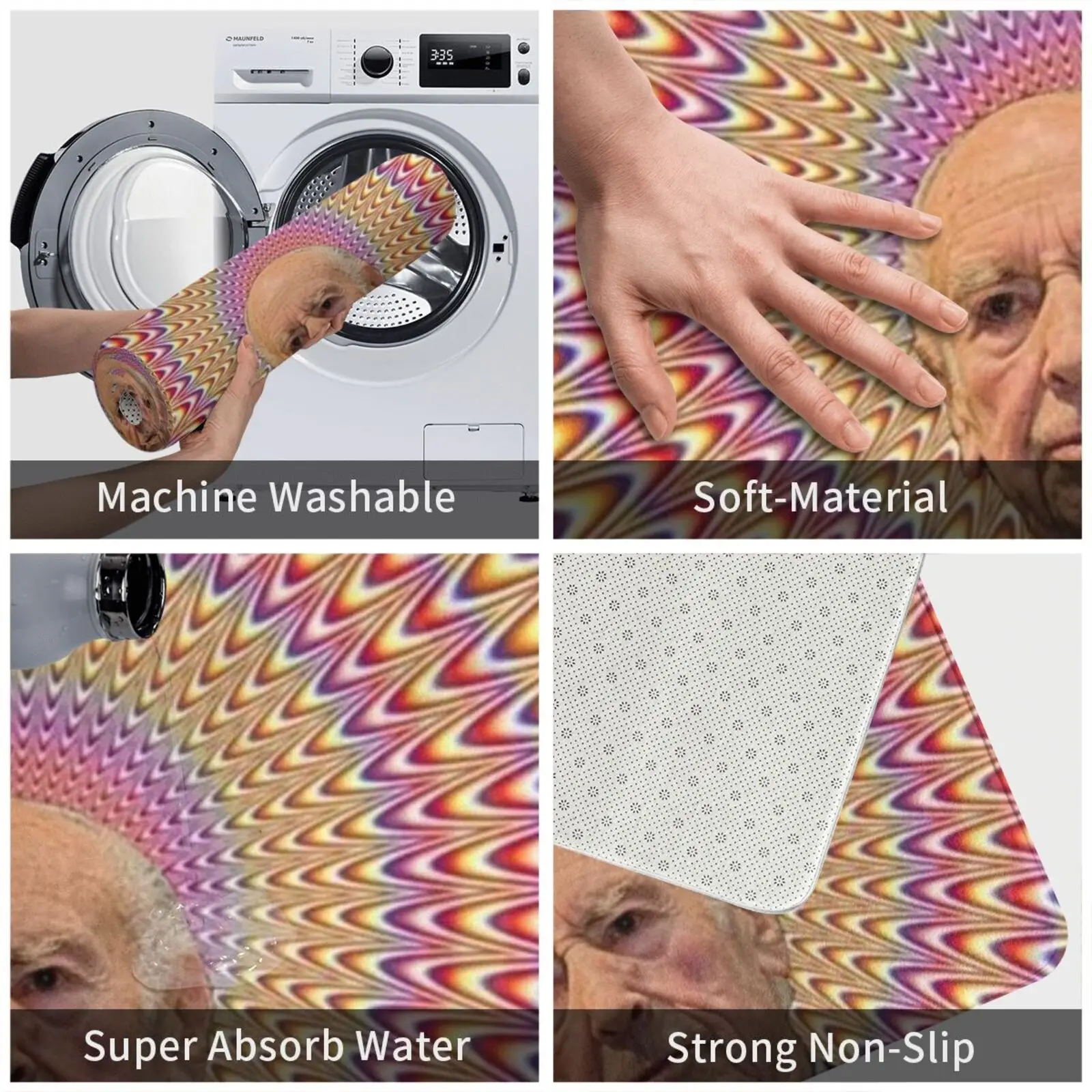 Альберт Хофманн-ЛСД коврик подушка Мягкий Нескользящий Хофманн ЛСД лекарство с