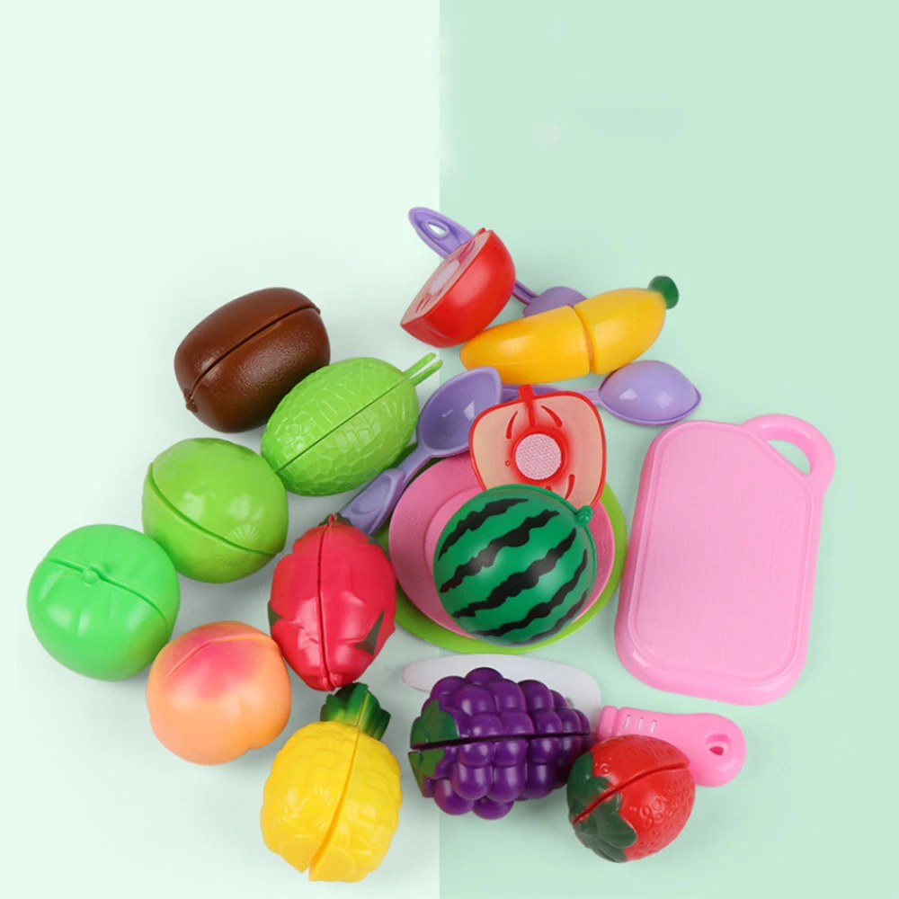 19 шт. безопасные и веселые Кухонные Игрушки для моделирования можно разрезать