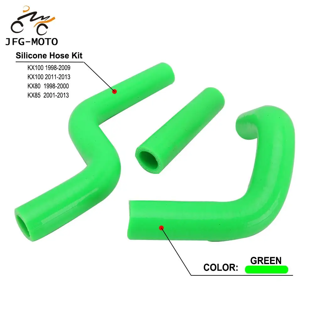 

Motorcycle Silicone Radiator Coolant Hose For KAWASAKI KX100 1998-2009 2011 2012 2013 KX80 1998 1999 2000 KX85 2001-2013