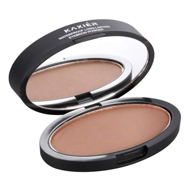 Пудра для бровей Макияж штамп водонепроницаемый серый коричневый пудра с щеткой