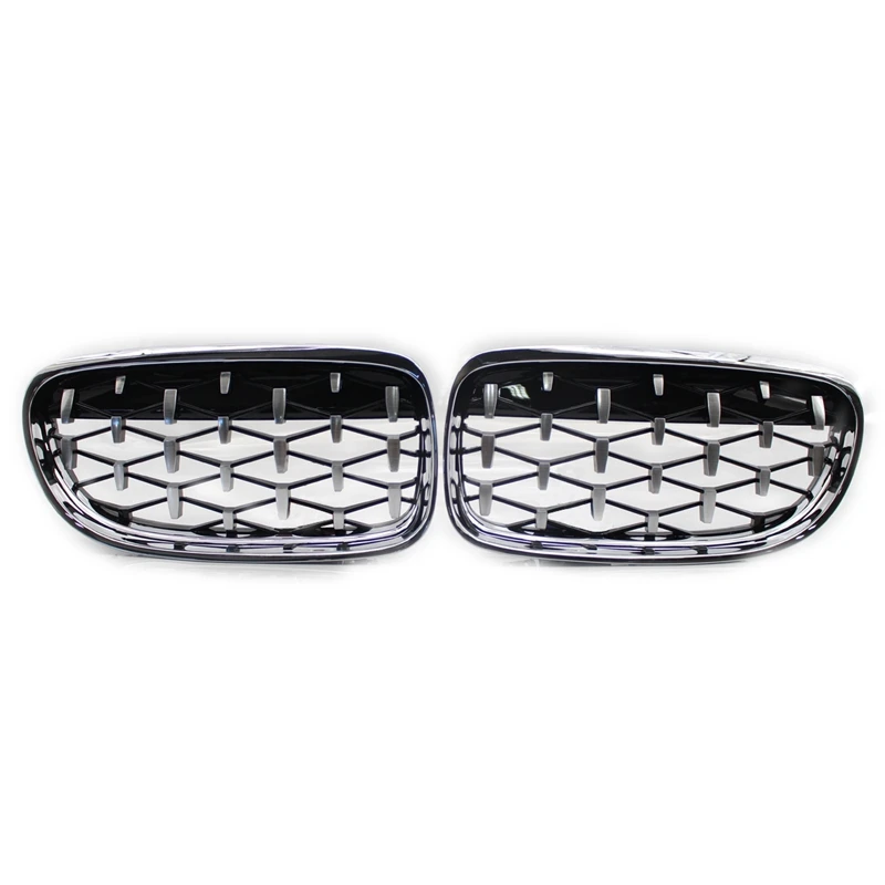 

Front Kidney Grill, Front Hood Diamond Grille Meteor Grill For-BMW 3 Series E90 E91 2009-2012