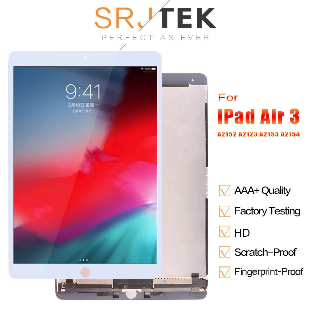 ЖК дисплей 10 5 дюйма для iPad Air 3 сенсорный экран сенсор Замена 2019 Matrix A2152 A2123 A2153