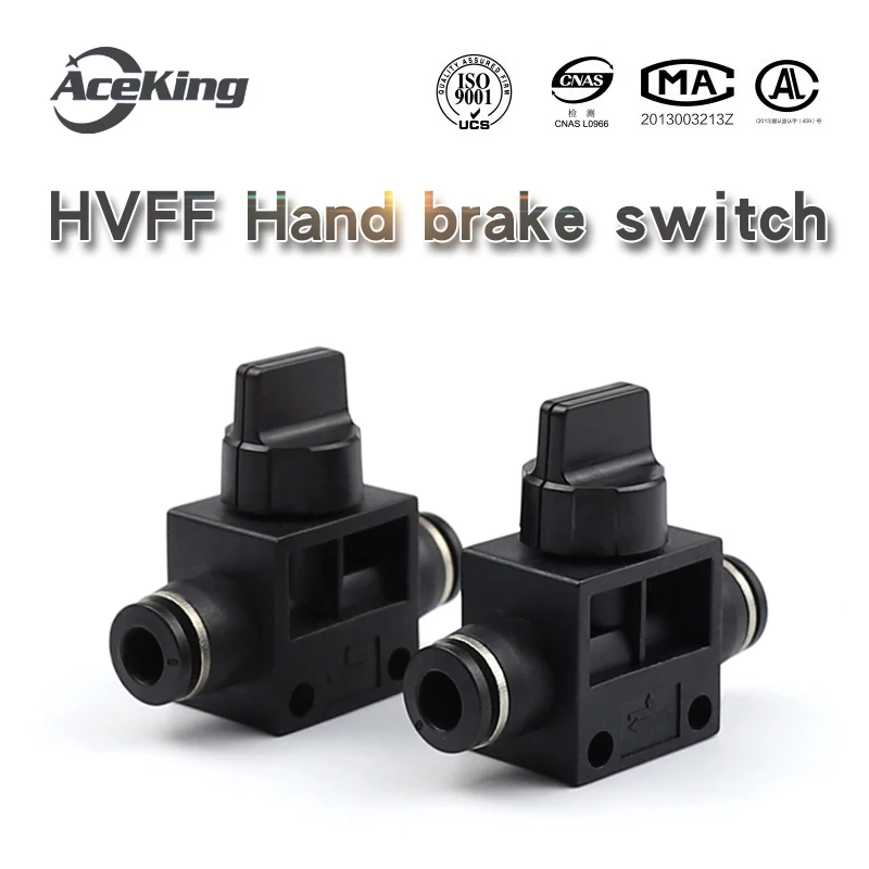 

Ручной Клапан HVFF, черный пневматический шарнир, ручной клапан, быстроразъемный пневматический полиуретановый шланг, ручной клапан hvff8/6/4/10/12...