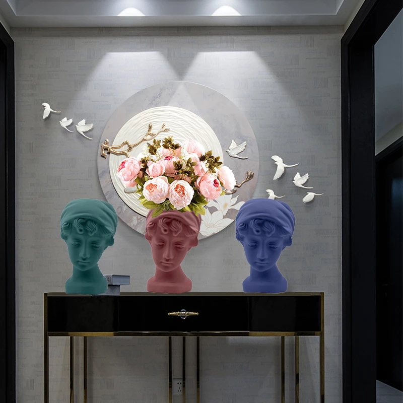 Цветочный горшок в стиле ретро искусственный керамический столик цветочный с