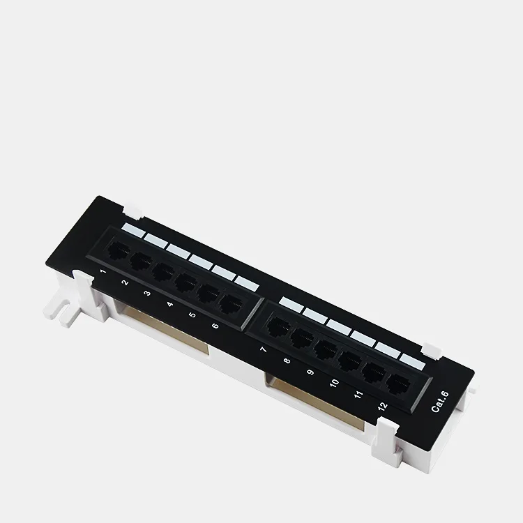 Сетевая коммутационная панель CAT6 на 12 портов сетевое настенное крепление RJ45