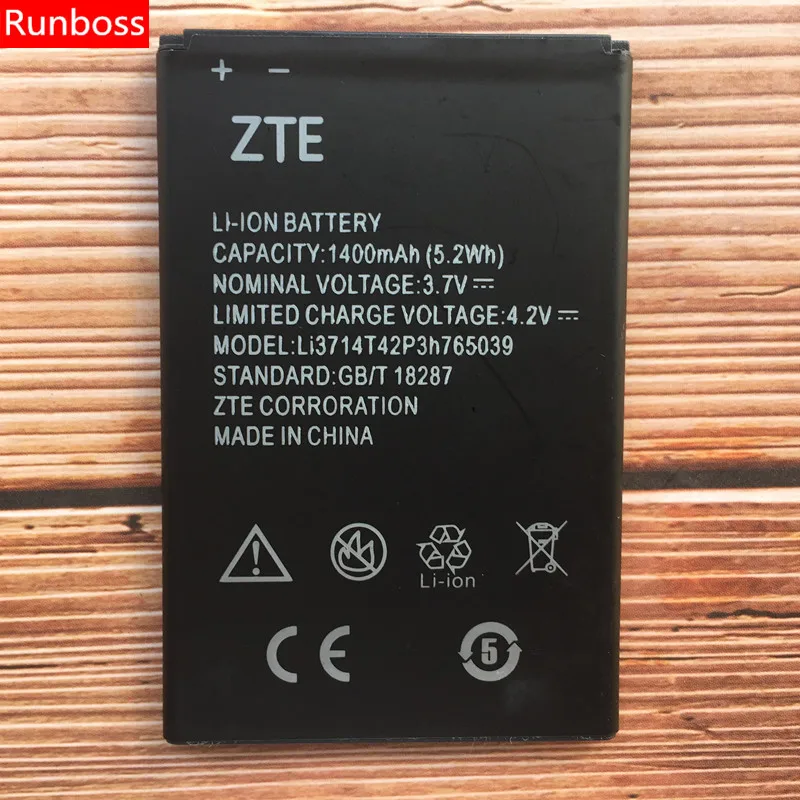 Аккумулятор Li3714T42P3h765039 1400 мАч для ZTE Blade Q3 T230 AF3 T220 A3 T221 A5 AF5 Pro с зарядным устройством