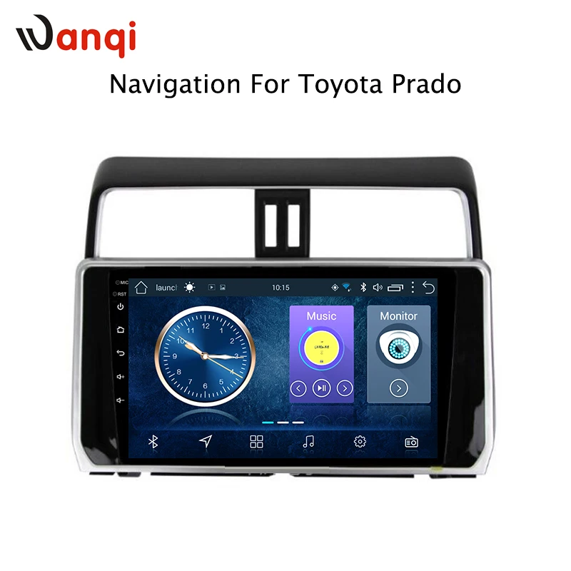Wanqi 10 1 дюймовый полноэкранный автомобильный аудиосистема плеер Android 8 для Toyota Prado