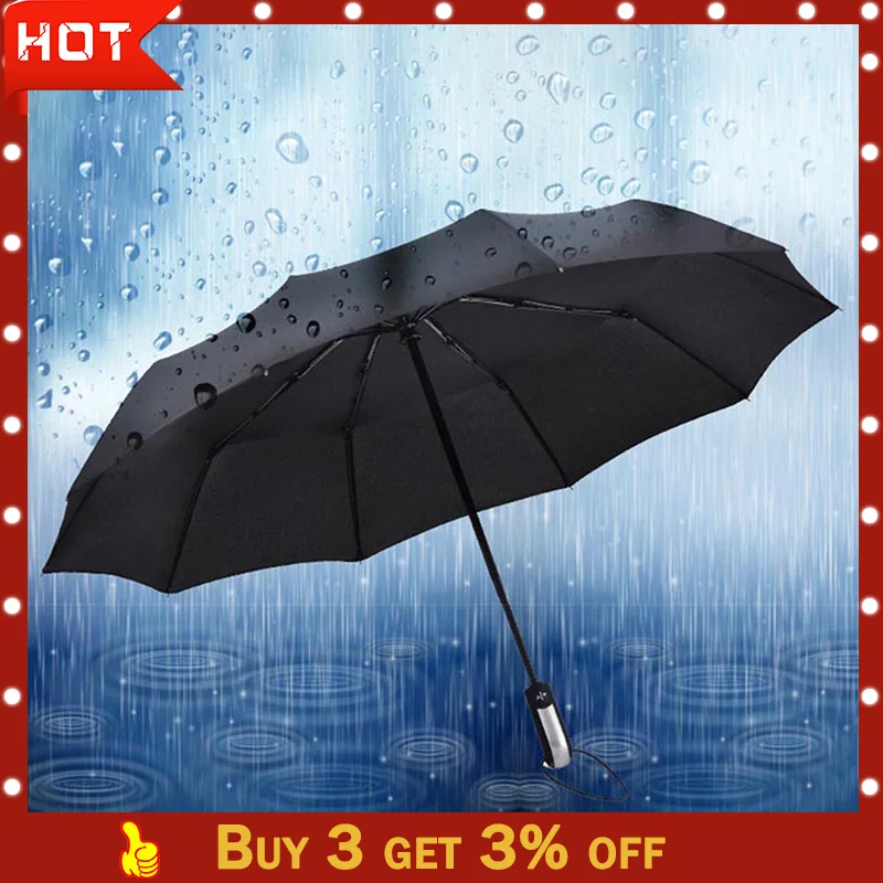 Модные зонты 2019Top ветрозащитный зонт для путешествий автоматические компактные