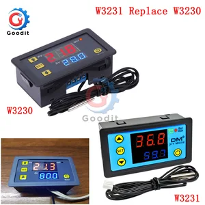 Цифровой регулятор температуры W3230, 110-220 В переменного тока, 12 В постоянного тока, 24 В, светодиодный дисплей, термостат, регулятор нагрева и охлаждения с датчиком