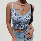 Y2K E girl Сексуальная леопардовая кофта для женщин летние кружевные облегающие шорты топ повседневная одежда 2020 Модная хлопковая кофта