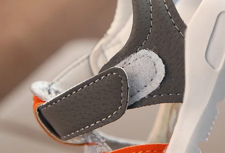 

2020 New summer kids shoes brand open toe toddler boys sandals orthopedic sport pu leather baby boys sandals shoes