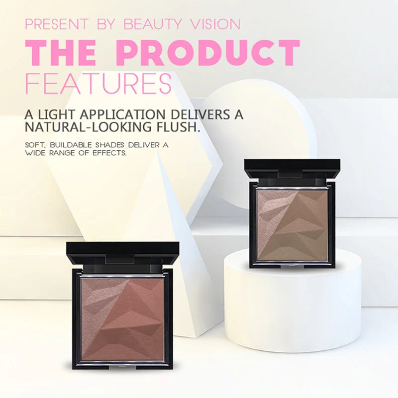 STARWAY 6 шт./кор. Красота салон 3 в 1 многофункциональная Цвет Румяна лица Натуральный