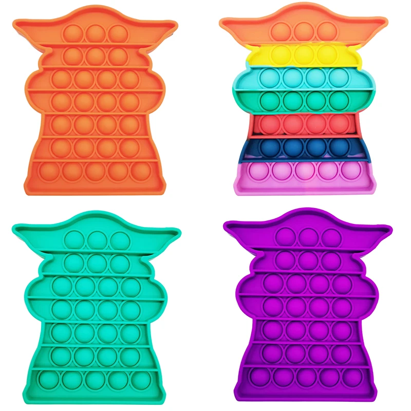 

Push Pops Bubble Sensory Toy for Autism Squishy Stress Reliever Toys Adult Kid Funny Anti-stress Pops Fidget Toy Gift