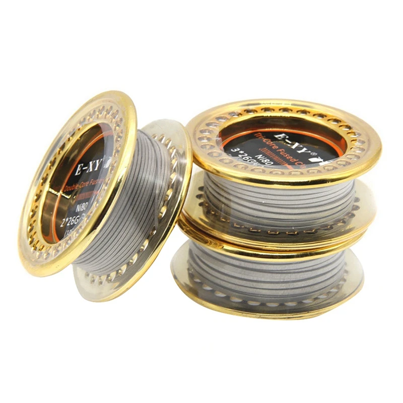 Ni80 3 жилы Fused Clapton с сопротивлением высокой плотности катушки готовые для