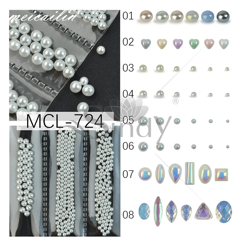 1 упаковка цветной ABS искусственный жемчуг смешанный размер 3D украшения для