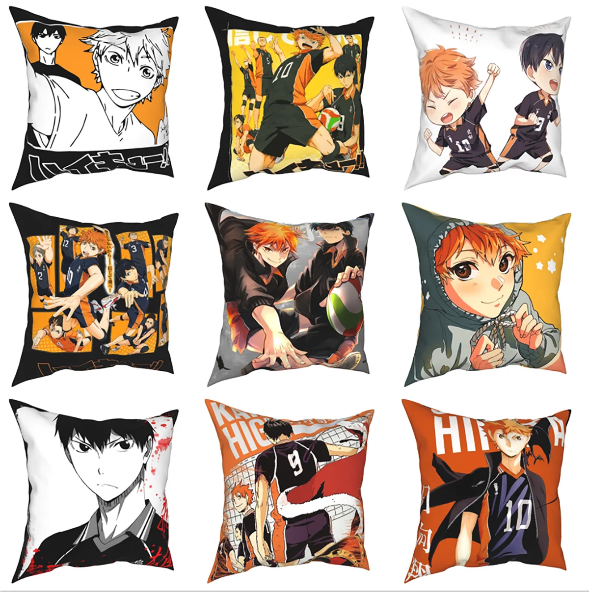 

Haikyuu! Наволочка для подушки аниме мальчик манга декоративные наволочки для подушки Hinata Kageyama волейбол наволочка для диванной подушки Чехол д...