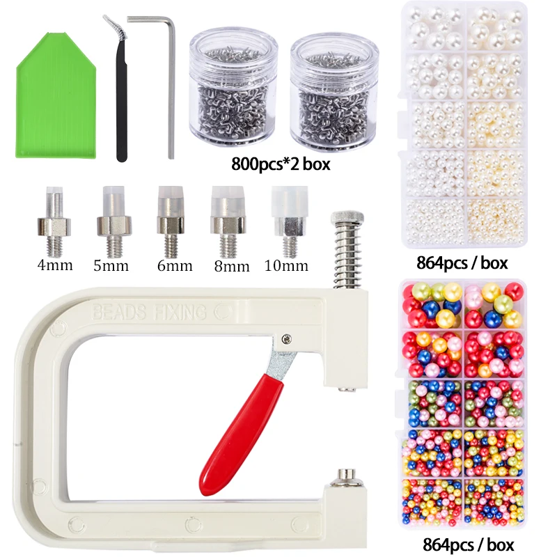 

Pearl Setting Machine/Pearl Rivet Buttons Pearl Handmade tools for Hats/Shoes/Clothes/Bags/Skirt Setting Machine DIY Accessories