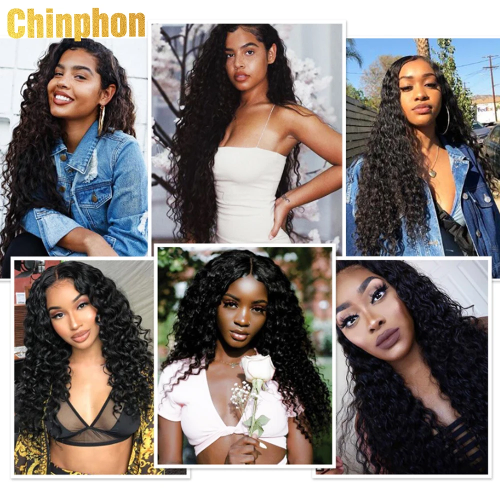 

HD Deep Wave Frontal Wig 13x4 Loose Deep Wave Wig 32 Inch Lace Frontal Wig Human Hair Wigs For Women Pre Plucked Brazilian Remy