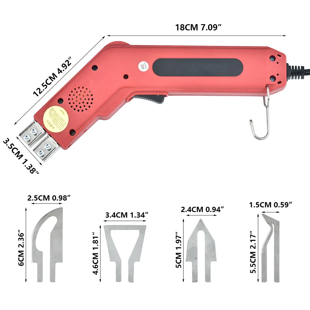 

4 in1 Electric Hot Knife Cutter Heat Knife Fabric Cutter Rope Cutter 100W Pro Electric Hot Knife Foam Styrofoam Cutting Tool Kit