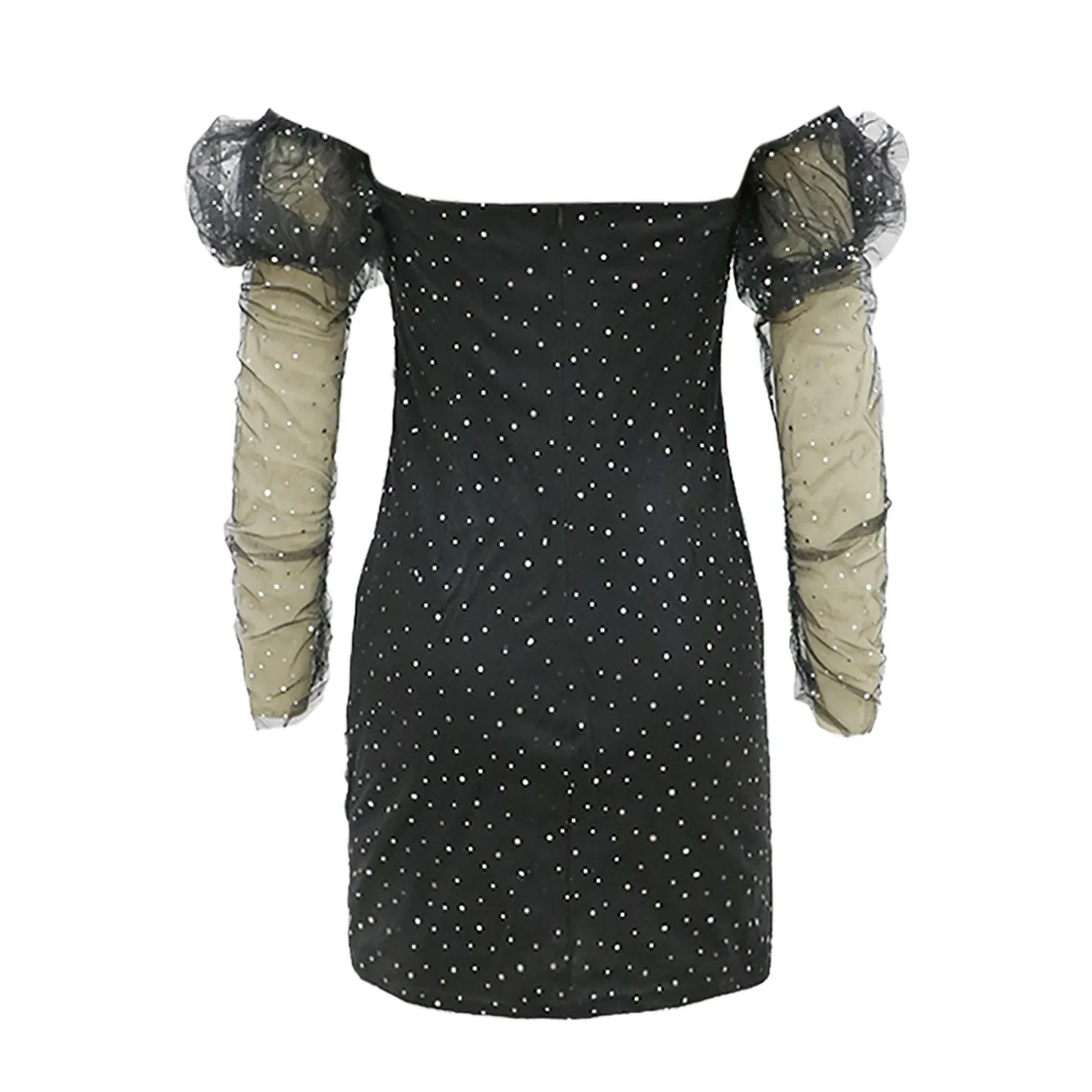 

New Women Dress Solid Deep V-neck Chest Wrapped Sequin Backless Party Dress Sexy Dresses Ladies Streetwear Backless Vestidos