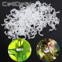 50100pcs plastic plant clips fixing tool gardening supplies for vegetable tomato supports connects reusable protection grafting