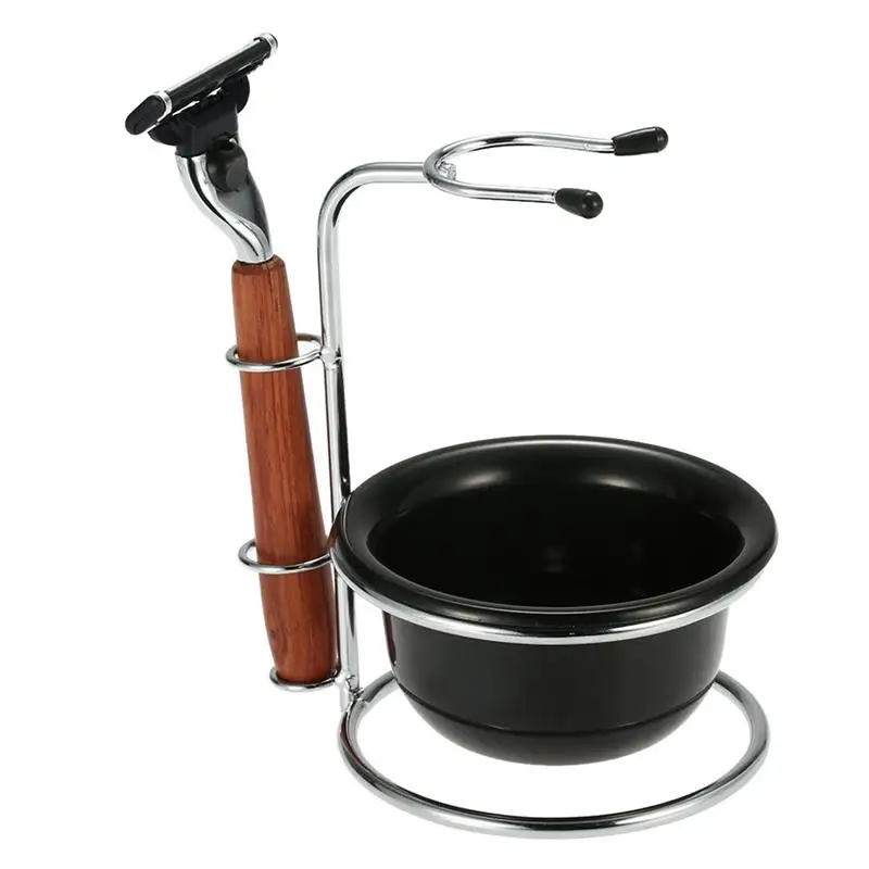 1 шт. ручная бритва костюм с полкой мыльница палисандр безопасная практичная