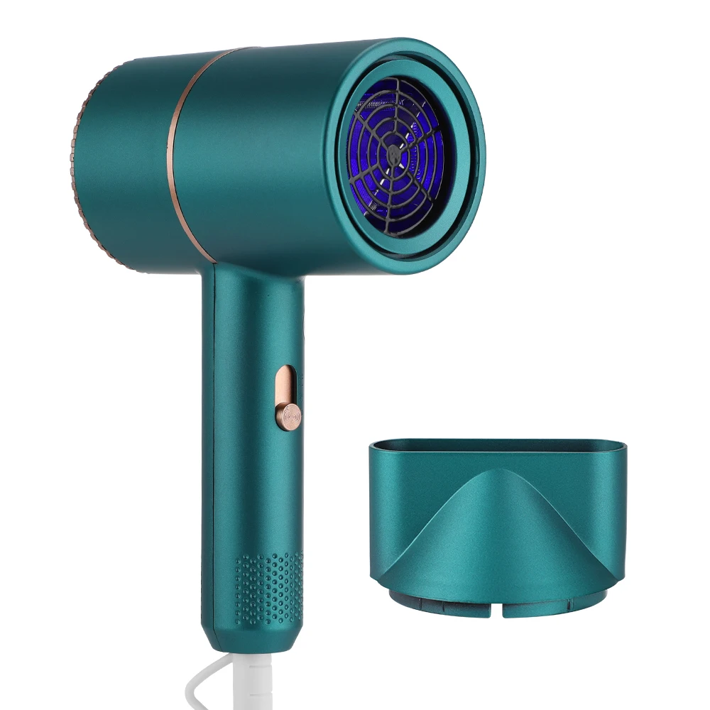 

Electric Hair Dryer Cold Hot Wind Hammer Blower Cooling Heating Air Hair Protective Dryer Quick Dry Blue Light Hairdryer