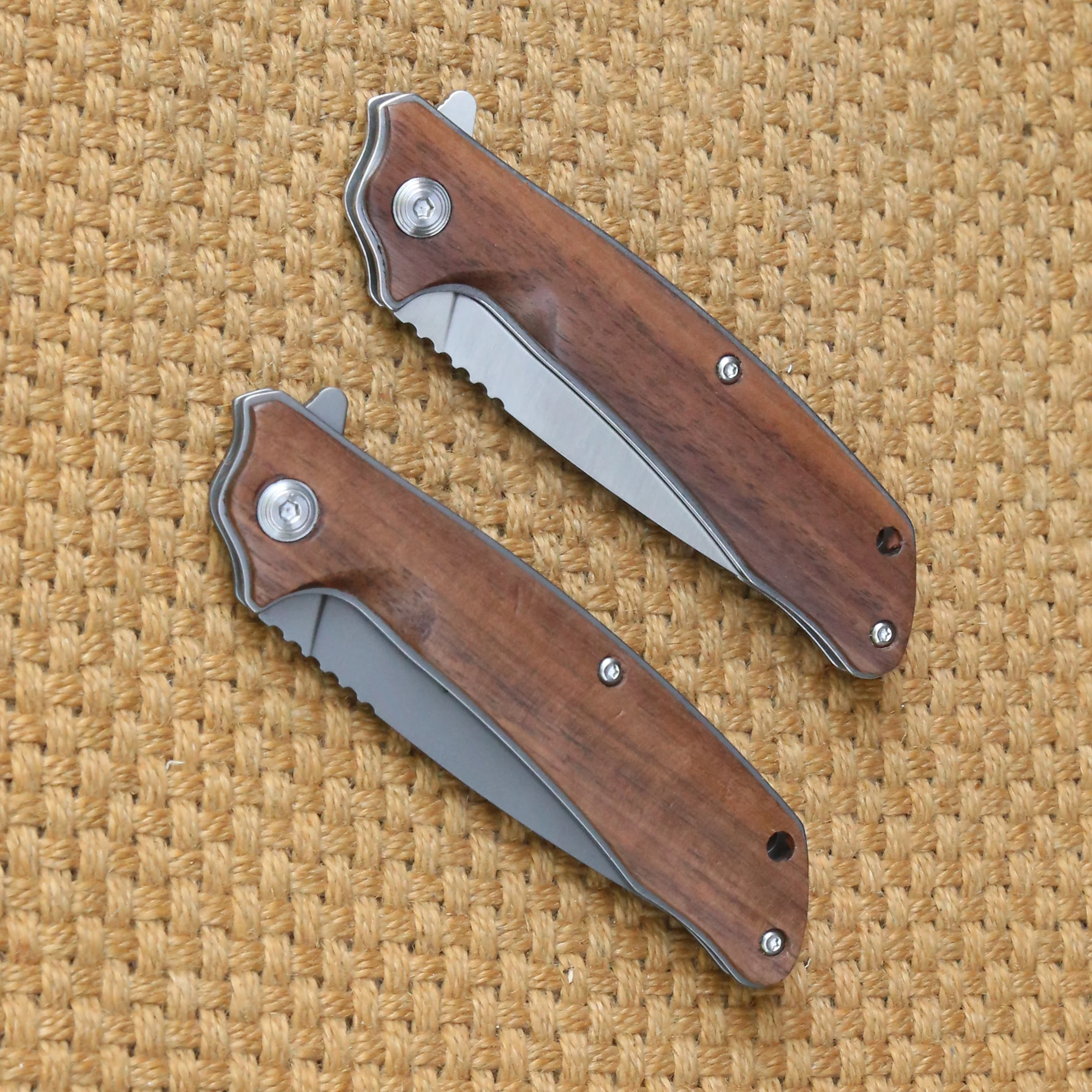 ТИГЕНД ОЕМ малый складной нож с лезвием из 9cr18mov, рукояткой из дерева, карманный фруктовый нож для отдыха на природе, выживания, кемпинга, охоты, ЭДК инструменты on.