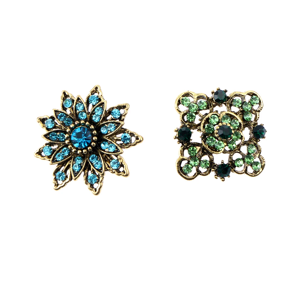 Лидер продаж 2021 роскошная брошь со стразами в виде цветка винтажные булавки с