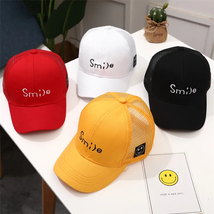 

Summer baby kids casual baseball caps Hollow-out design Children trucker cap Boy girl Snapbacks hats