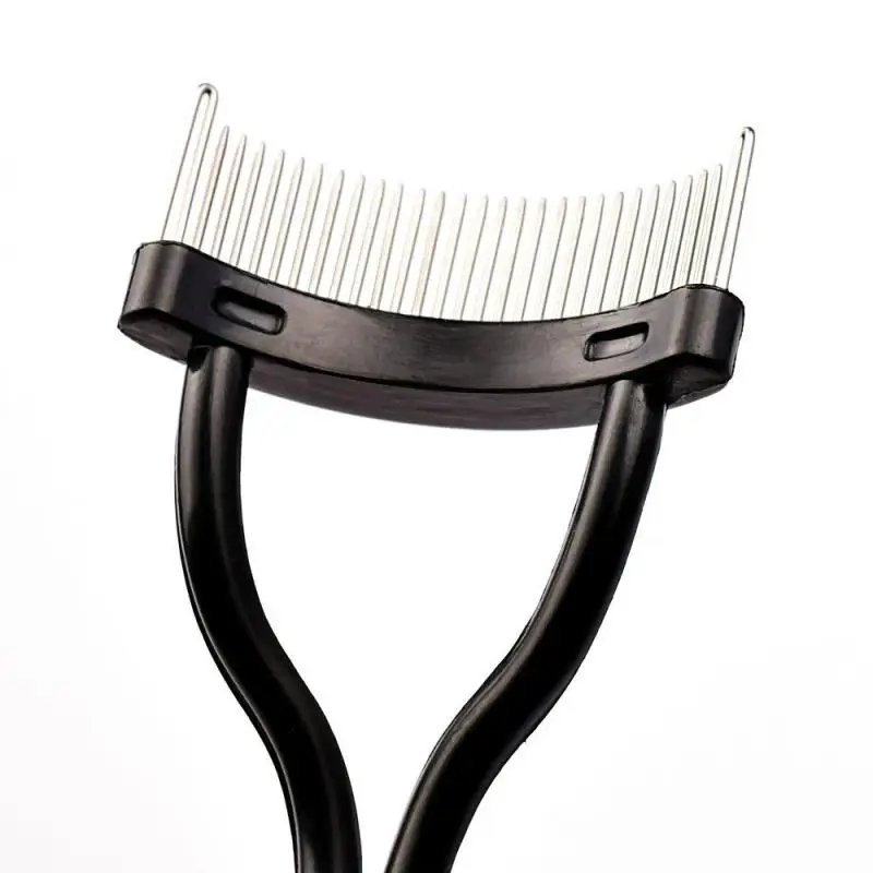 

Black Eyelash Comb Separator Makeup Mascara Curl Metal Eyelash Comb Eyebrow Brush Curler Tool Grooming Brush Tool AR1