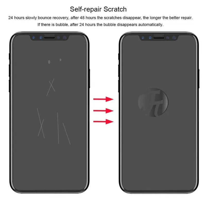 5pcs Hydrogel Film for iphone 7 plus  Xr Xs 6s 7 8 Screen Protector  Film for iphone 11 Pro Xs Max 7 8plus Film XR Full Cover