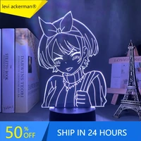 3d lamp anime rent a girlfriend sarashina ruka night light for kids bedroom decor birthday gift manga kanojo okarishimasu lamp