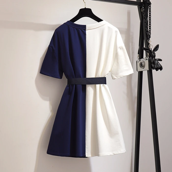 Платье женское летнее с блестками и аппликацией в виде кошки | Женская одежда